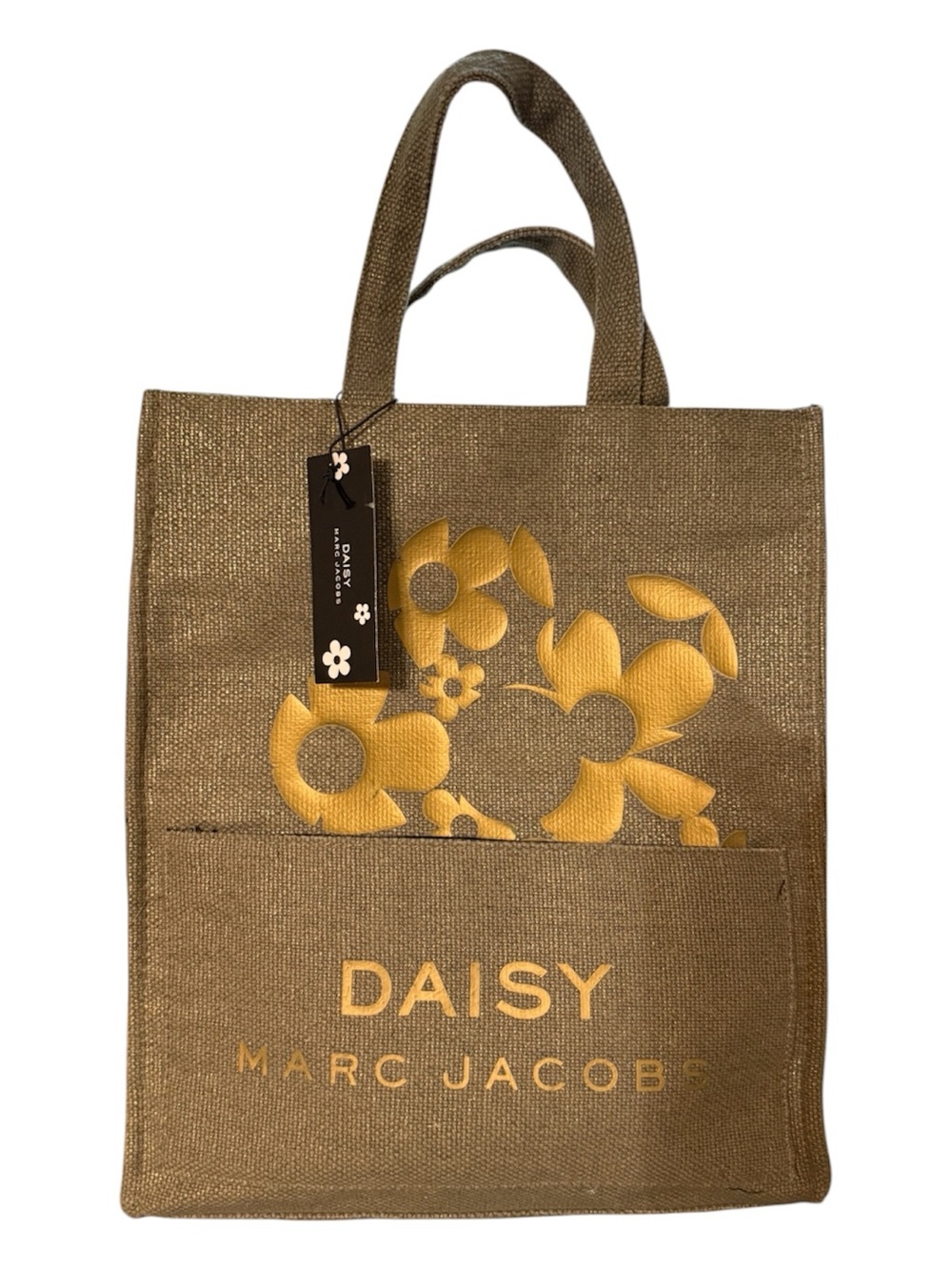 Marc Jacobs Daisy Jute Tote Bag Gift Bag Shopper Reusable Floral New